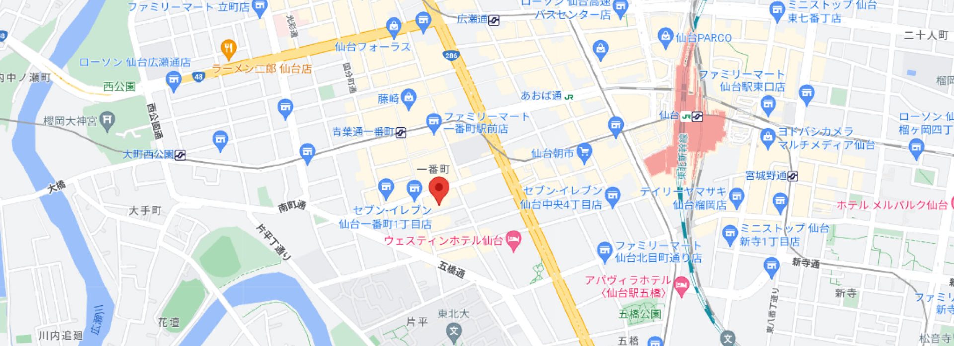 会社の所在地の地図会社の所在地の地図